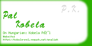 pal kobela business card